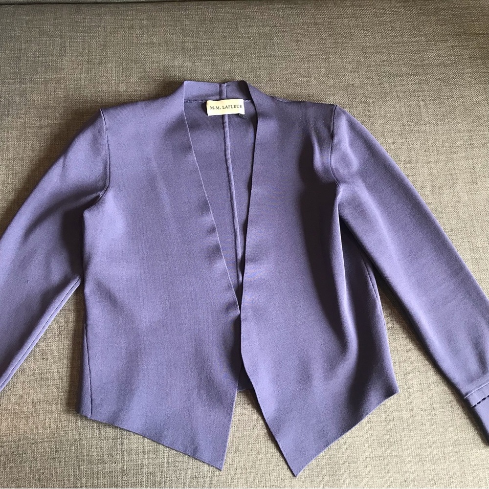 MM LaFleur Sant Ambroeus Jardigan Size S in Lilac